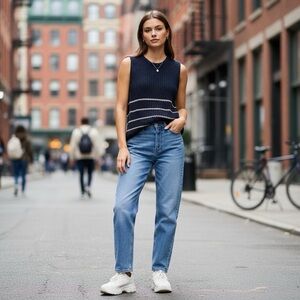 Gentle Fawn Blue Knit sweater Top size XL
